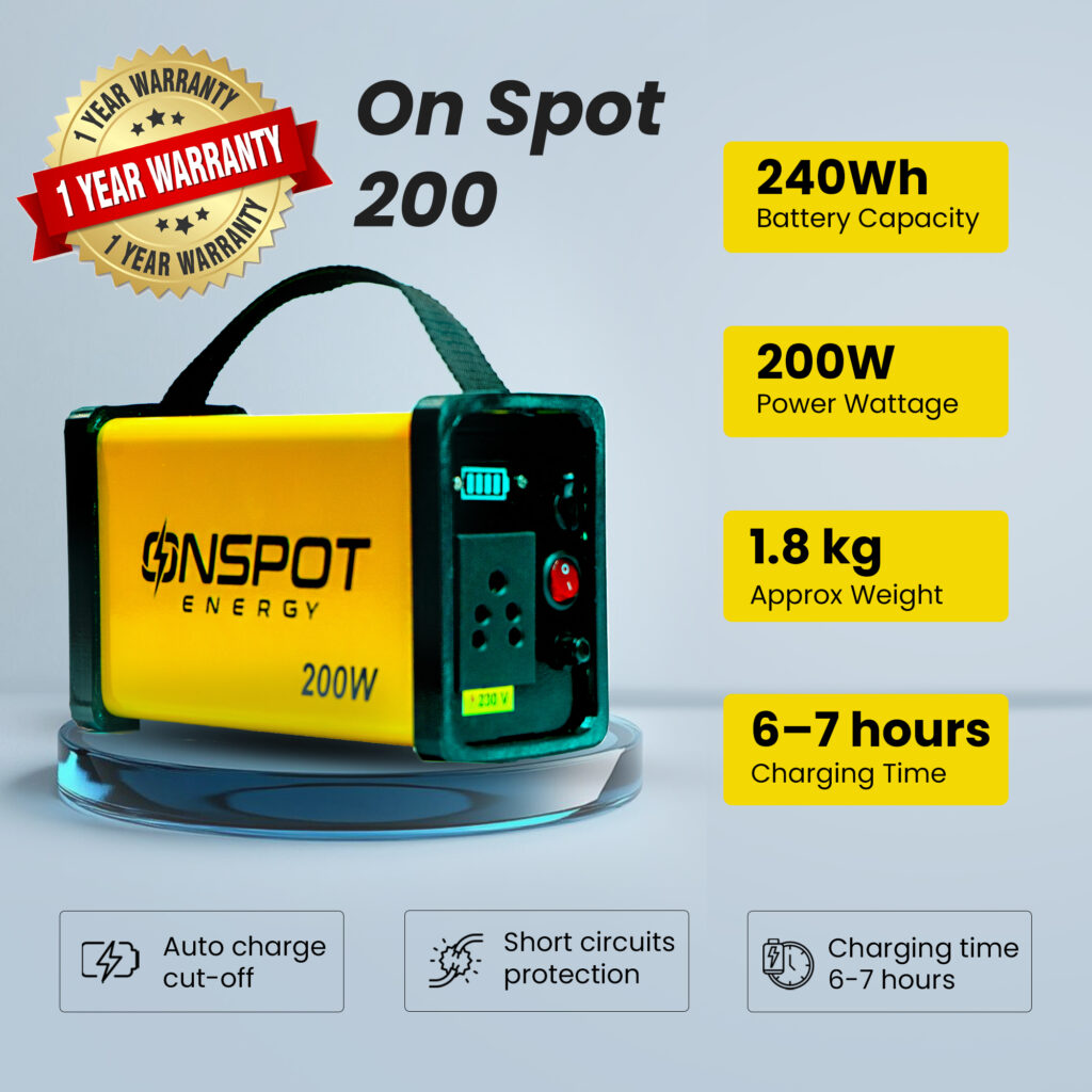 OnSpot Energy – Best Portable Power Station in India