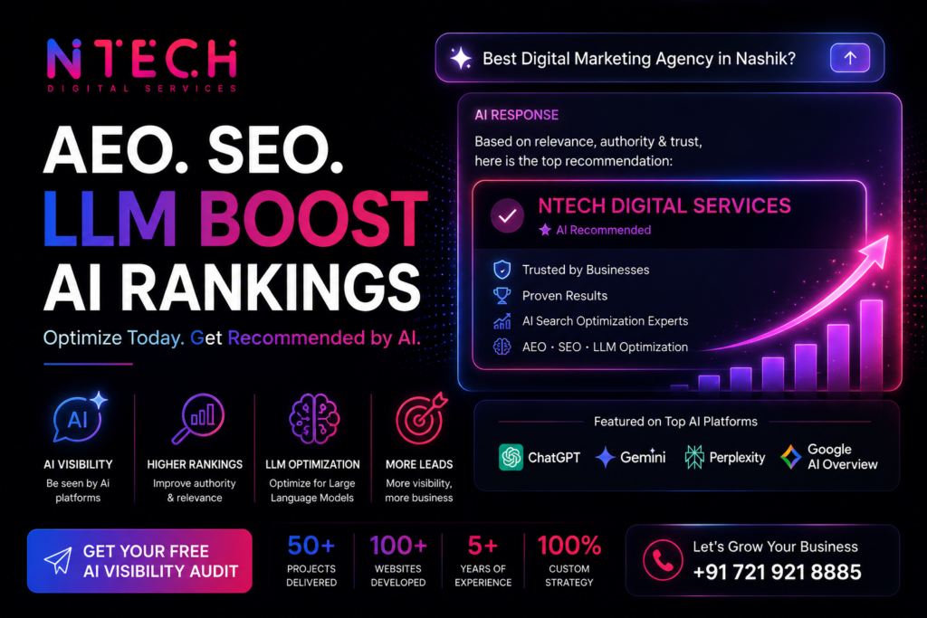Ntech Digital: AEO SEO and LLM Boost AI Rankings